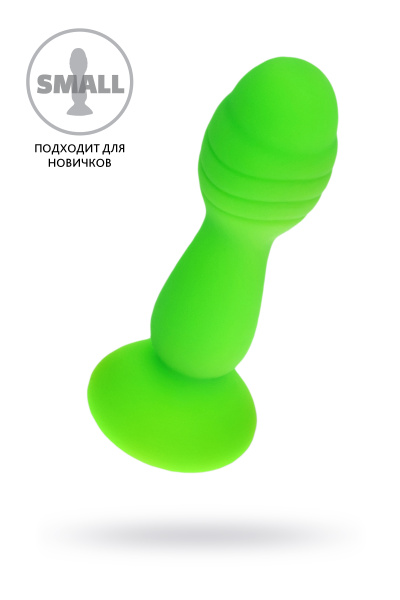 Анальная втулка TOYFA A-Toys Terg, силикон, зеленый, 10 см