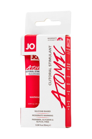 Возбуждающий гель для клитора System JO Clitoral Atomic мощного действия, на силиконовой основе,10 мл